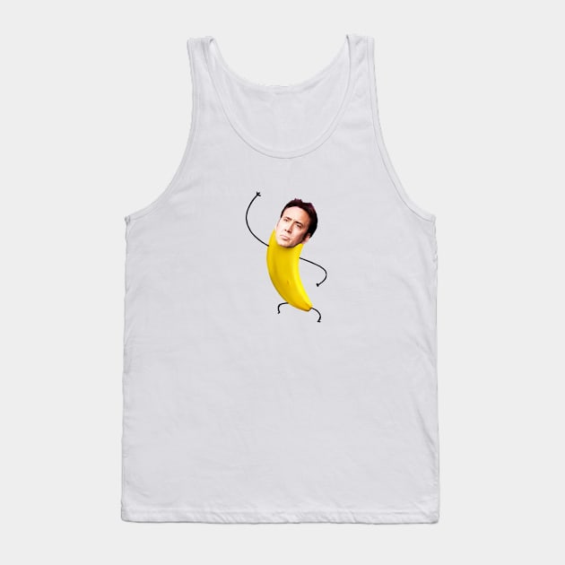 Nicolas cage in a banana Tank Top by YaiVargas